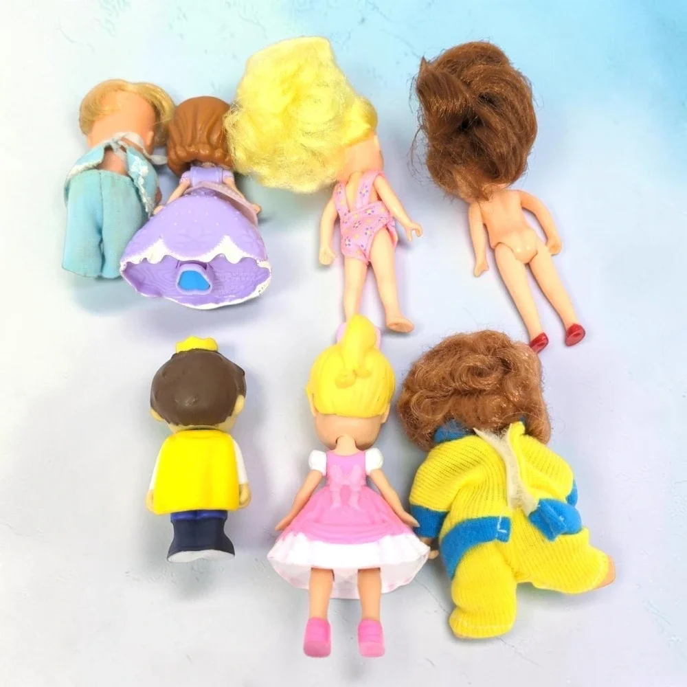 VTG 80's-2000's Mixed Mini Toy Figure Lot 7pc Sofia Princesses Toddlers 2-5